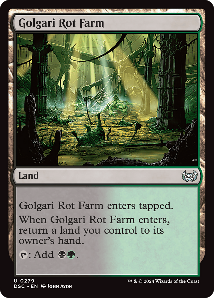 Golgari Rot Farm [Duskmourn: House of Horror Commander] | Black Swamp Games