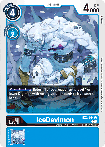 IceDevimon [EX2-014] [Digital Hazard] | Black Swamp Games