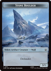 Stone Boulder // Bear Double-Sided Token [The Hobbit Tokens] | Black Swamp Games