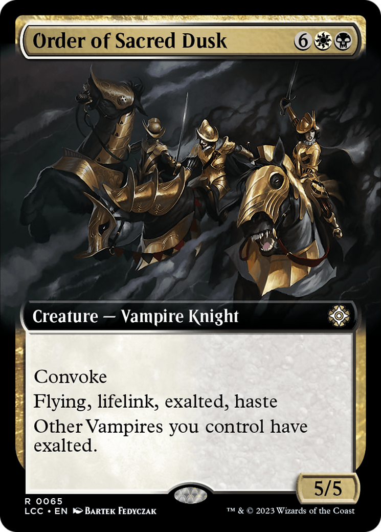 Order of Sacred Dusk (Extended Art) [The Lost Caverns of Ixalan Commander] | Black Swamp Games