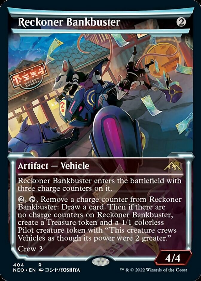 Reckoner Bankbuster (Showcase Soft Glow) [Kamigawa: Neon Dynasty] | Black Swamp Games