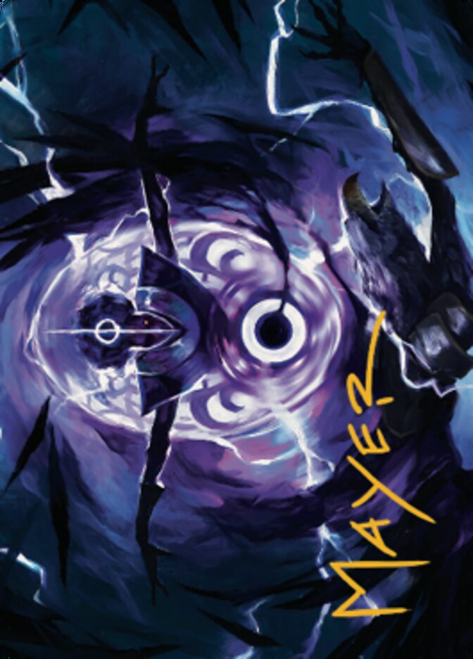 Rona's Vortex Art Card (Gold-Stamped Signature) [Dominaria United Art Series] | Black Swamp Games