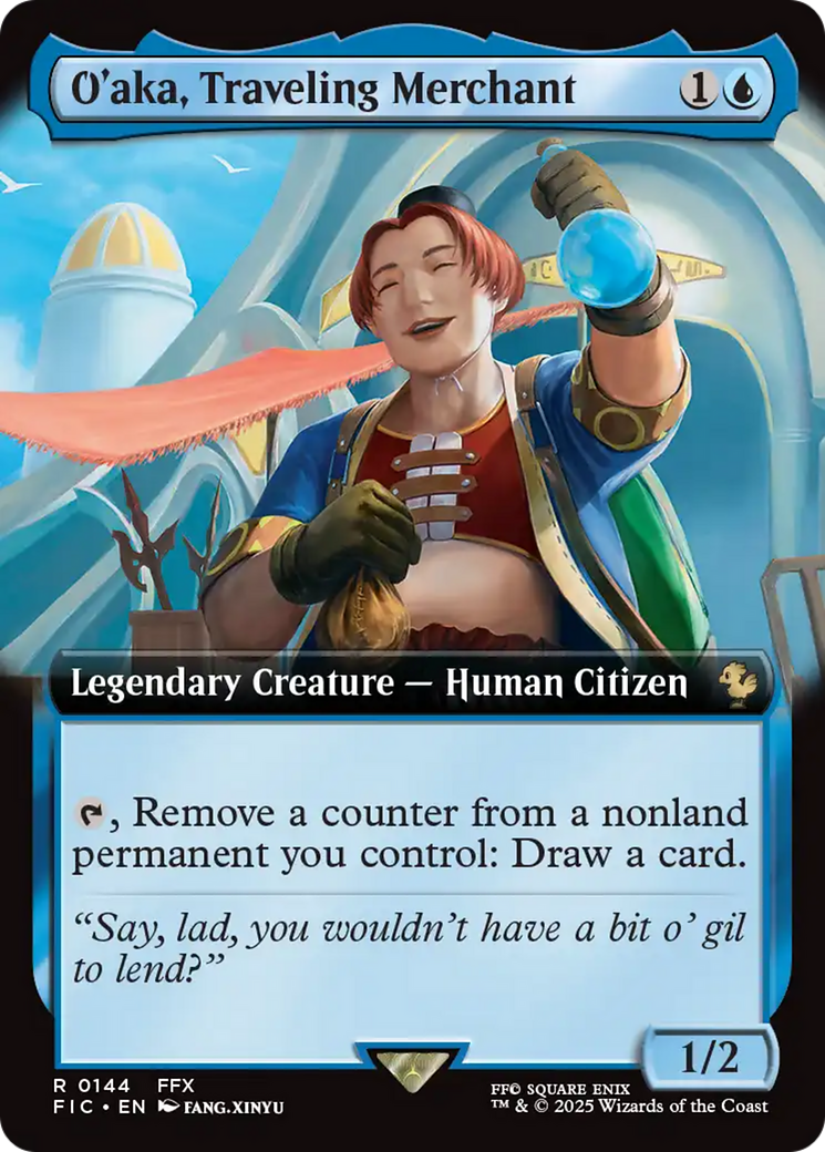 O'aka, Traveling Merchant (Extended Art) [FINAL FANTASY Commander] | Black Swamp Games