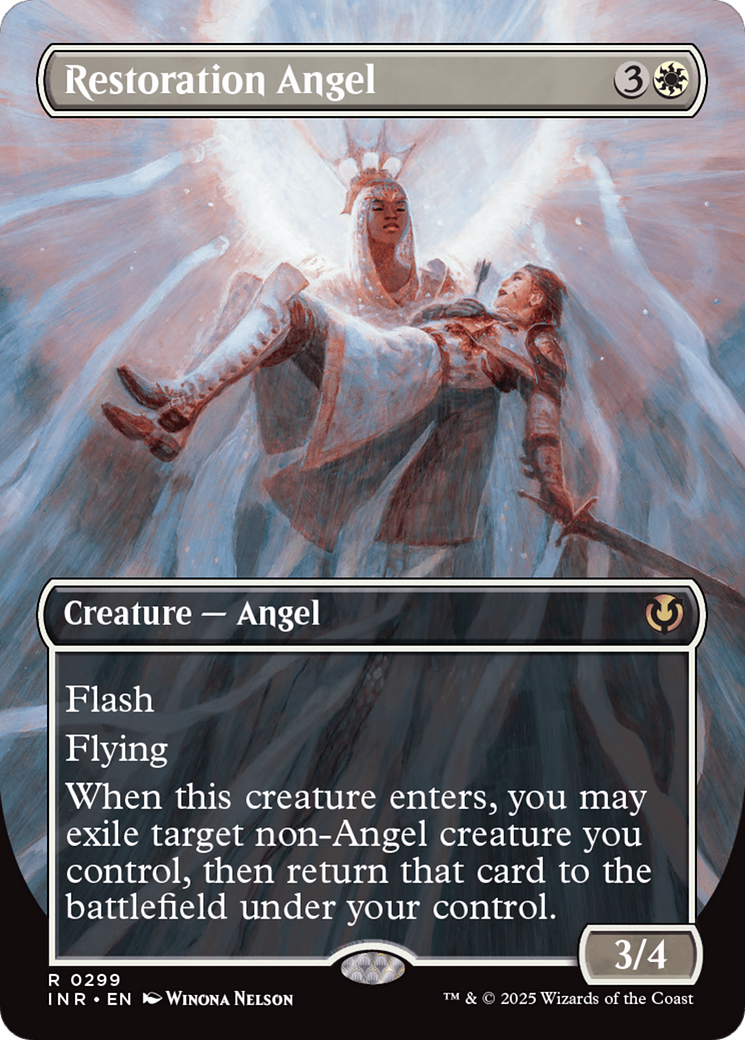 Restoration Angel (Borderless) [Innistrad Remastered] | Black Swamp Games