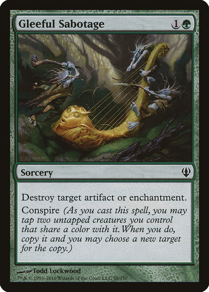 Gleeful Sabotage [Archenemy] | Black Swamp Games