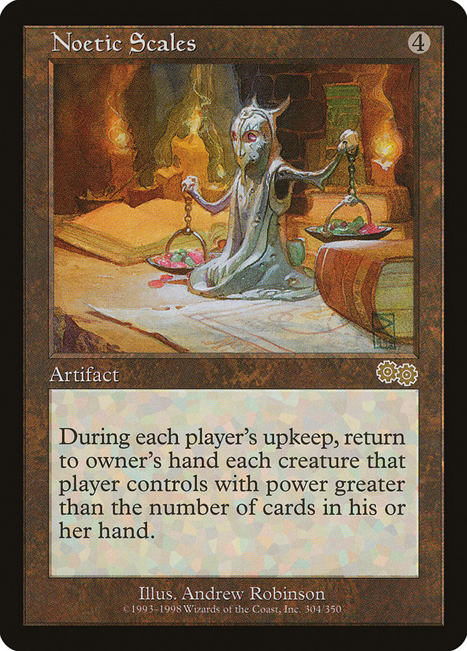 Noetic Scales [Urza's Saga] | Black Swamp Games