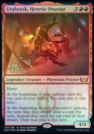 Urabrask, Heretic Praetor [Streets of New Capenna Prerelease Promos] | Black Swamp Games