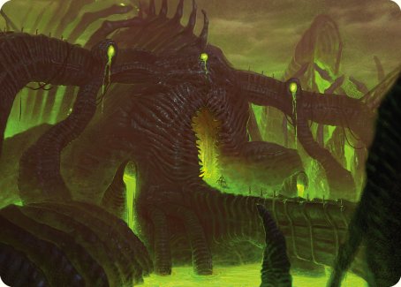 The Dross Pits Art Card [Phyrexia: All Will Be One Art Series] | Black Swamp Games