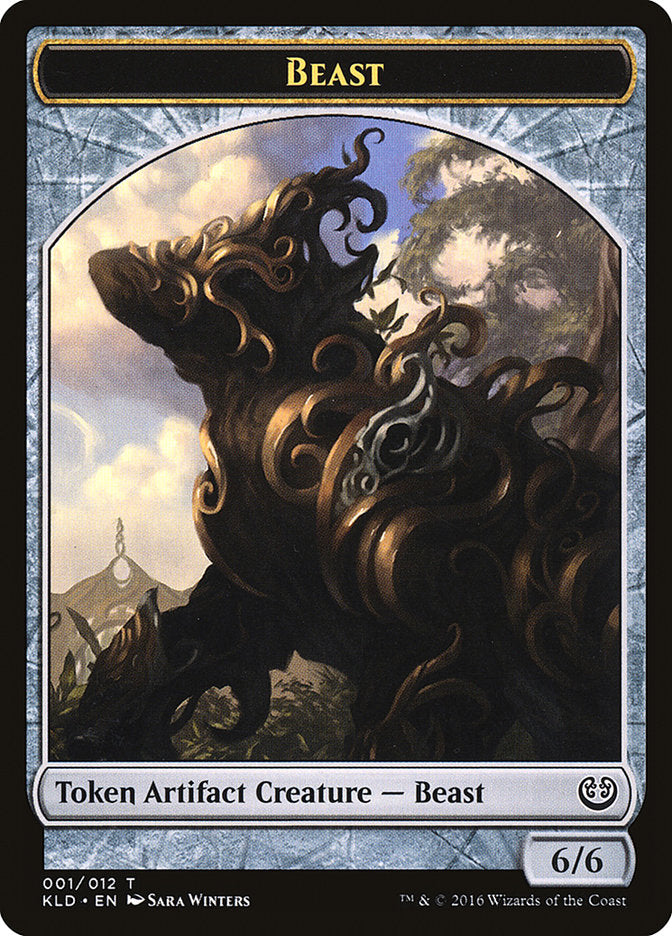 Beast Token [Kaladesh Tokens] | Black Swamp Games