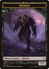 Horror // Zombie Double-Sided Token [Archenemy: Nicol Bolas Tokens] | Black Swamp Games