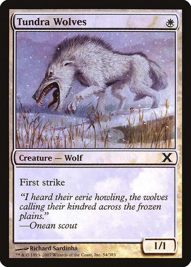 Tundra Wolves (Premium Foil) [Tenth Edition] | Black Swamp Games
