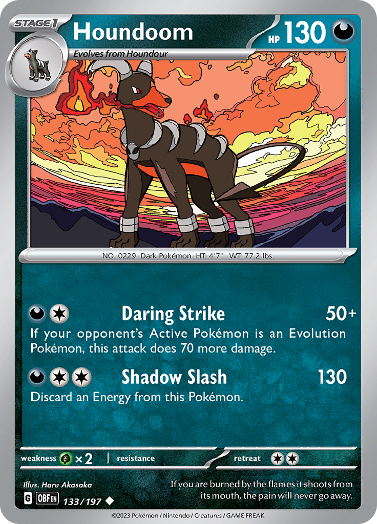 Houndoom (133/197) [Scarlet & Violet: Obsidian Flames] | Black Swamp Games