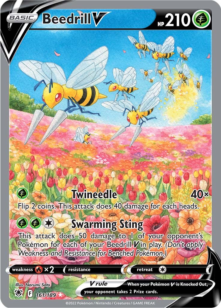 Beedrill V (161/189) [Sword & Shield: Astral Radiance] | Black Swamp Games
