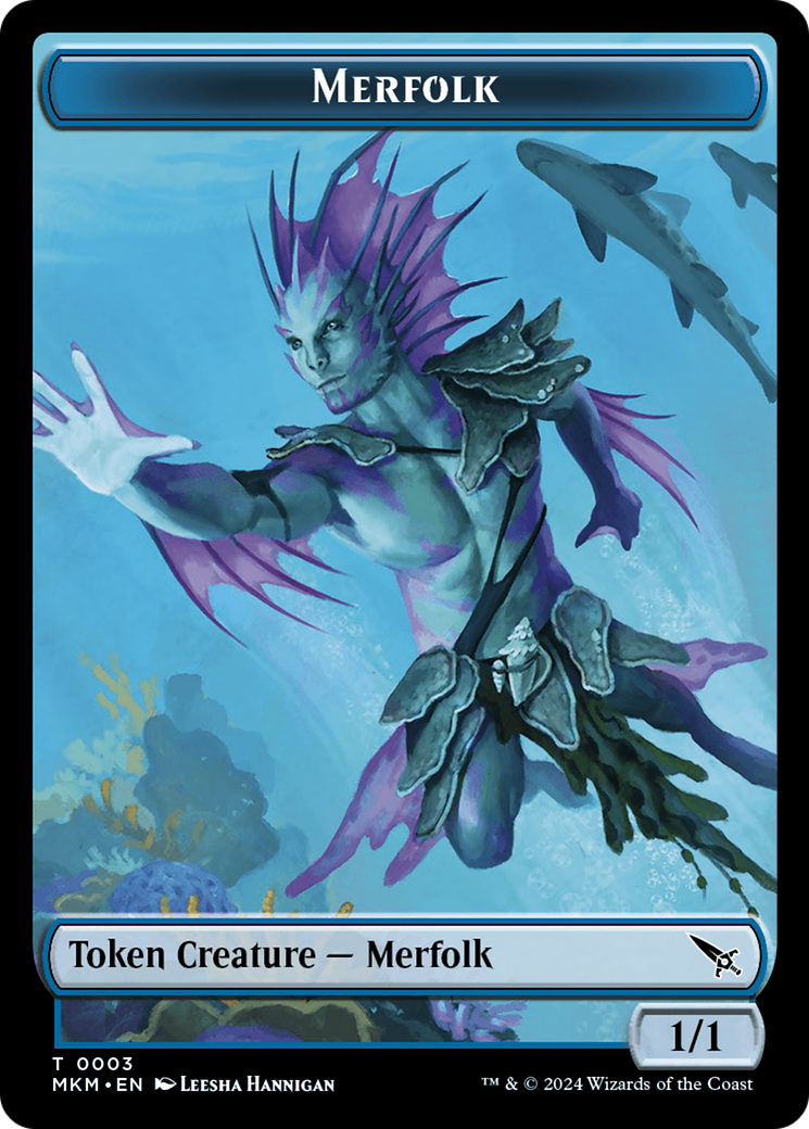 Merfolk Token [Murders at Karlov Manor Tokens] | Black Swamp Games