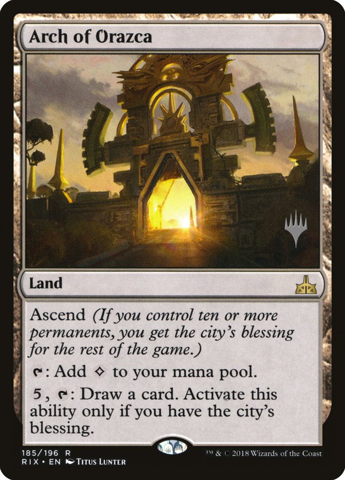 Arch of Orazca (Promo Pack) [Rivals of Ixalan Promos] | Black Swamp Games
