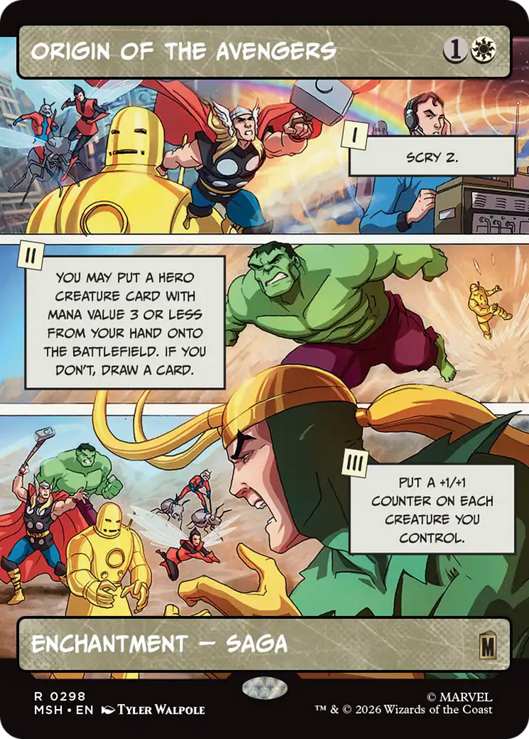 Origin of the Avengers (Borderless) [Marvel Super Heroes] | Black Swamp Games