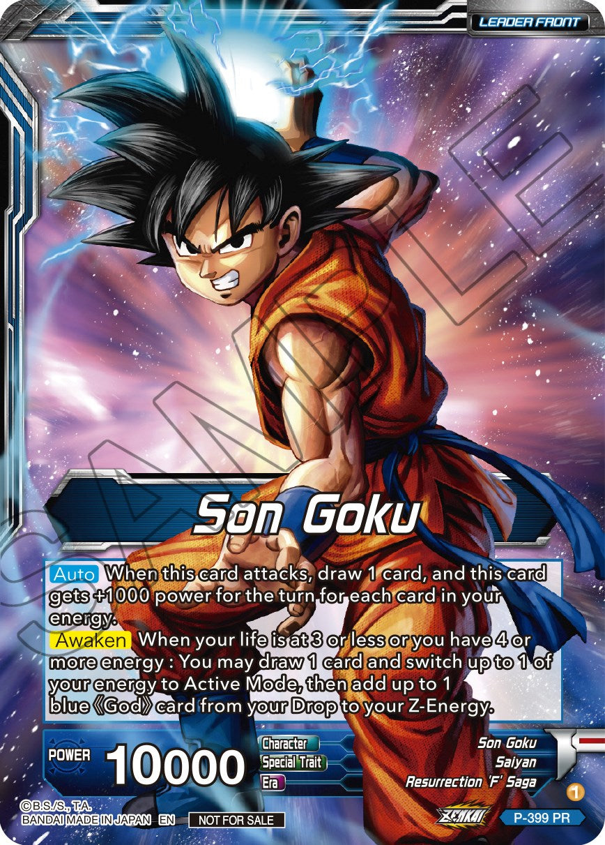 Son Goku // Super Saiyan Blue Son Goku Returns (P-399) [Promotion Cards] | Black Swamp Games