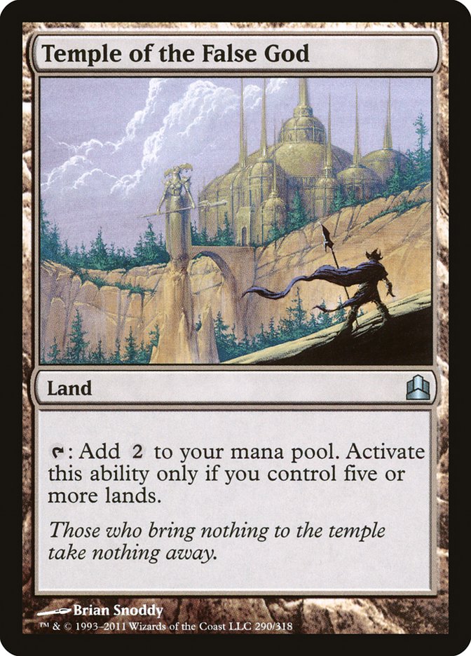 Temple of the False God [Commander 2011] | Black Swamp Games