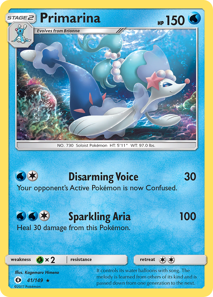 Primarina (41/149) [Sun & Moon: Base Set] | Black Swamp Games