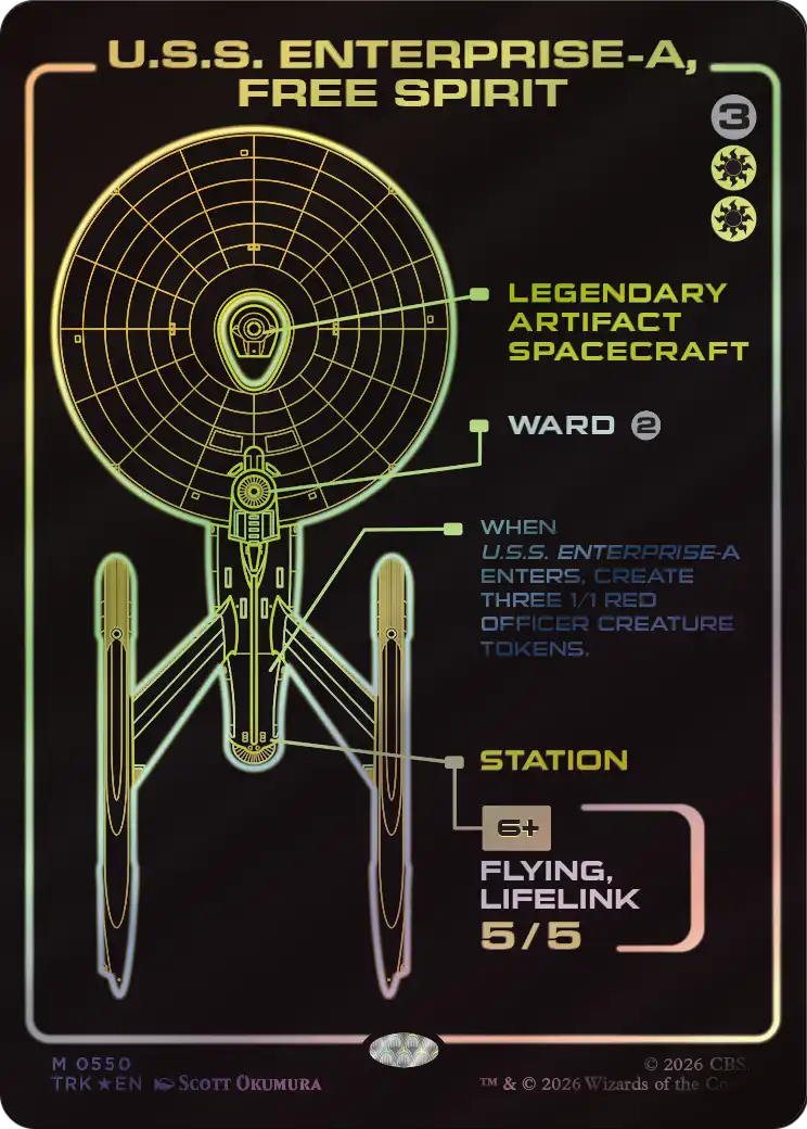 U.S.S. Enterprise-A, Free Spirit (Showcase) [Star Trek] | Black Swamp Games