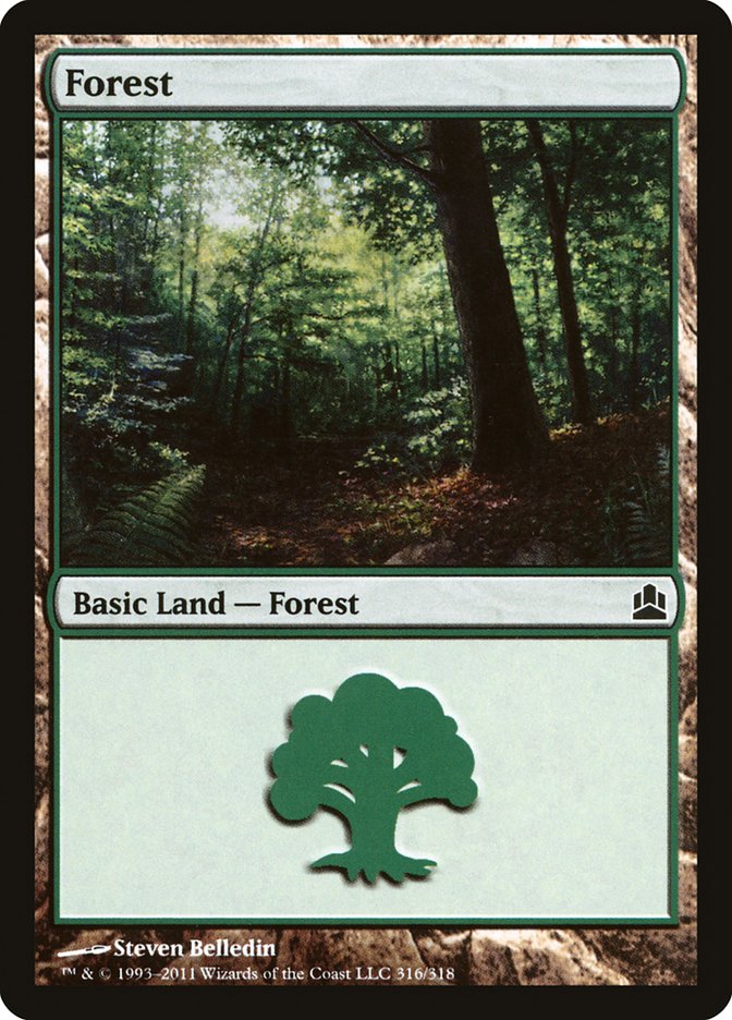 Forest (316) [Commander 2011] | Black Swamp Games