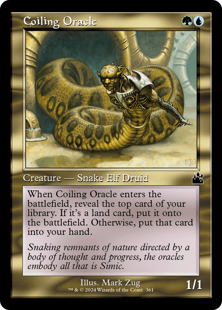 Coiling Oracle (Retro Frame) [Ravnica Remastered] | Black Swamp Games