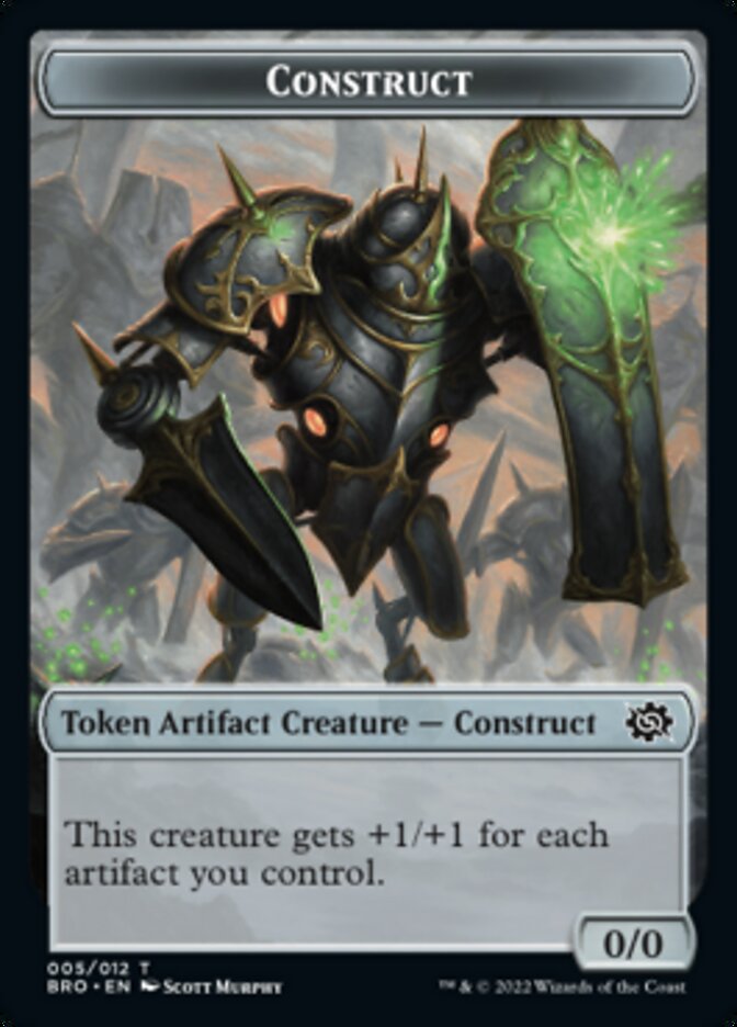 Thopter // Construct (005) Double-Sided Token [The Brothers' War Tokens] | Black Swamp Games