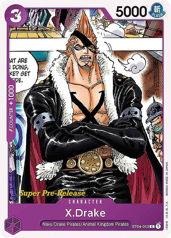 X.Drake [Super Pre-Release Starter Deck: Animal Kingdom Pirates] | Black Swamp Games