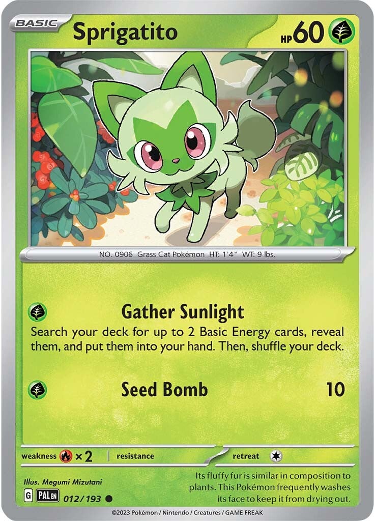 Sprigatito (012/193) [Scarlet & Violet: Paldea Evolved] | Black Swamp Games