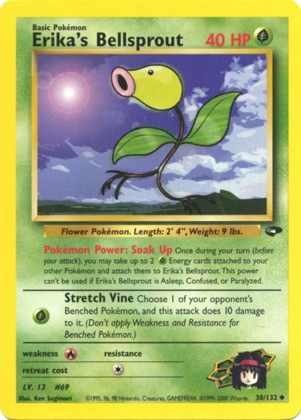 Erika's Bellsprout (38/132) [Gym Challenge Unlimited] | Black Swamp Games