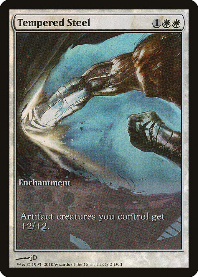 Tempered Steel (Game Day) (Extended Art) [Scars of Mirrodin Promos] | Black Swamp Games