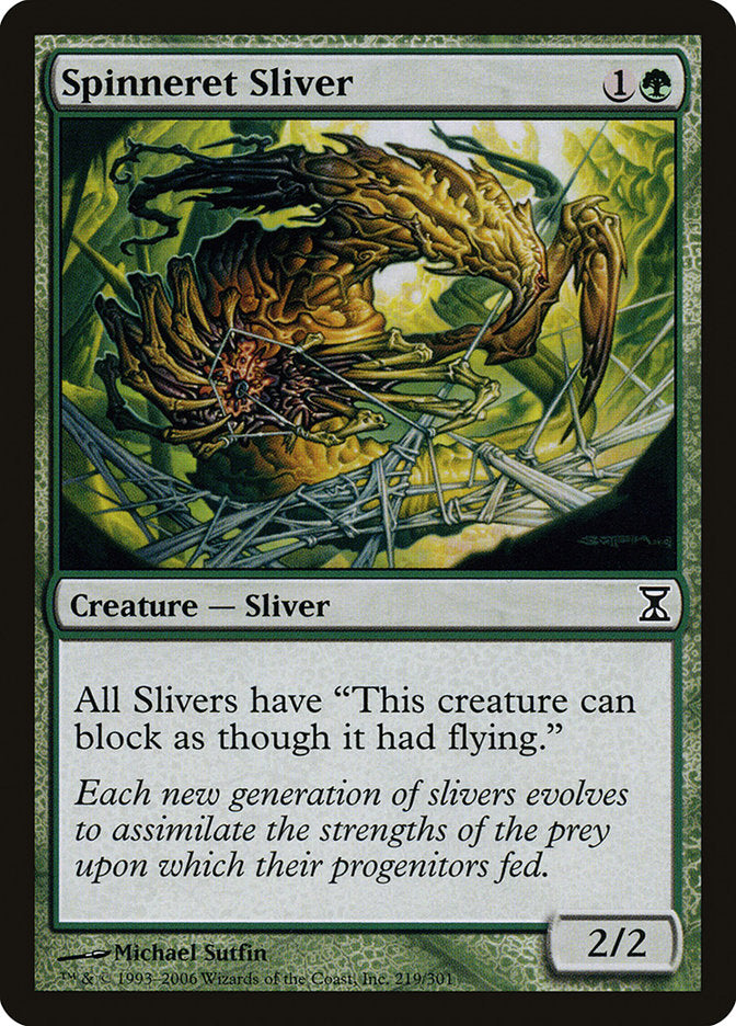 Spinneret Sliver [Time Spiral] | Black Swamp Games