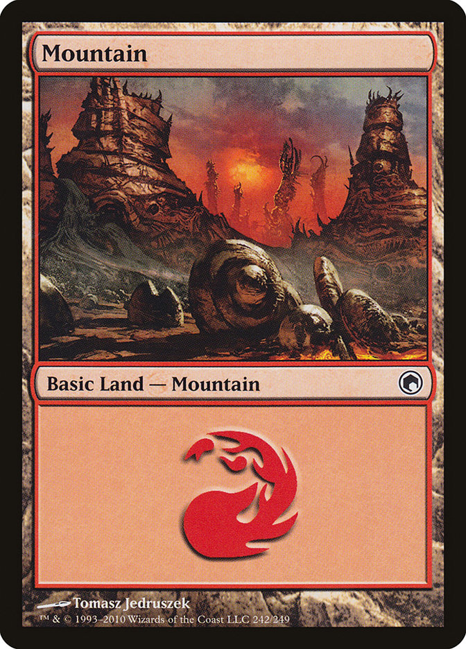 Mountain (242) [Scars of Mirrodin] | Black Swamp Games