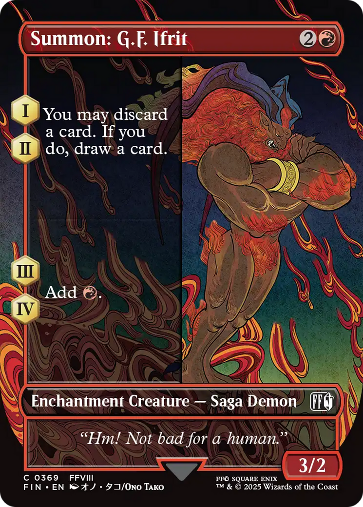 Summon: G.F. Ifrit (Borderless) [FINAL FANTASY] | Black Swamp Games