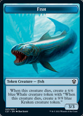 Beast (010) // Fish Double-Sided Token [Commander 2021 Tokens] | Black Swamp Games