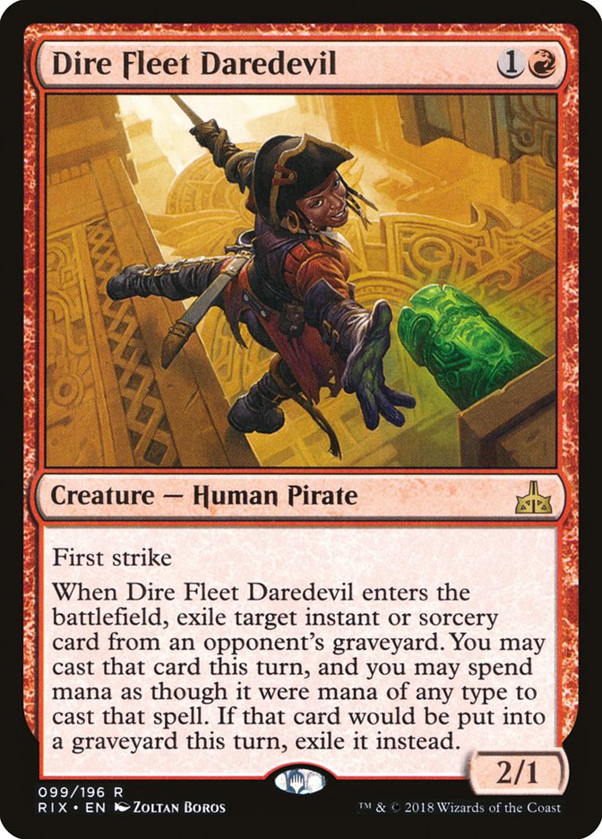 Dire Fleet Daredevil [Rivals of Ixalan] | Black Swamp Games