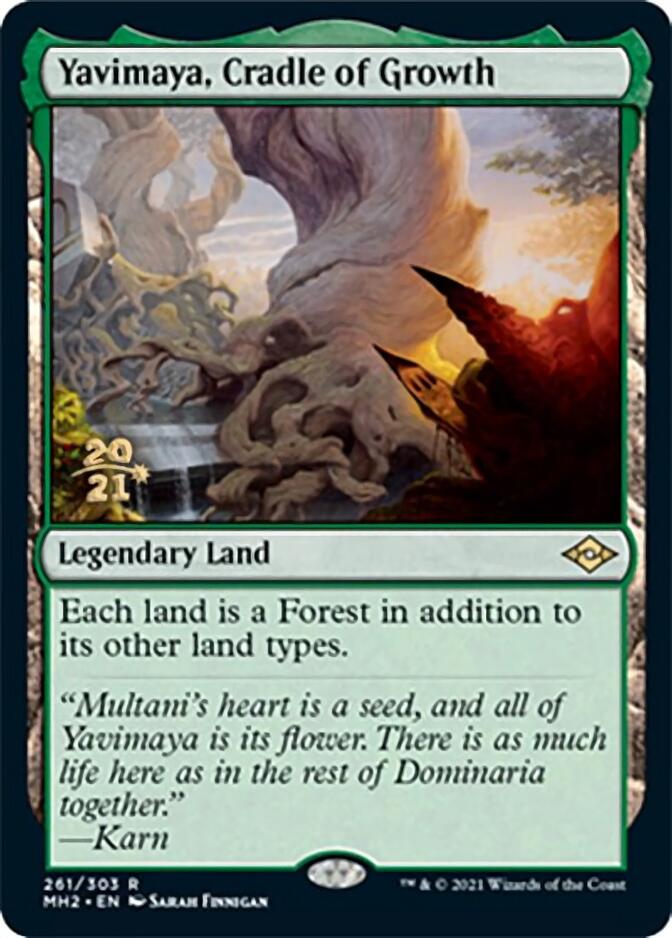 Yavimaya, Cradle of Growth [Modern Horizons 2 Prerelease Promos] | Black Swamp Games