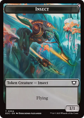 Insect // Beast (0005) Double-Sided Token [Edge of Eternities Commander Tokens] | Black Swamp Games