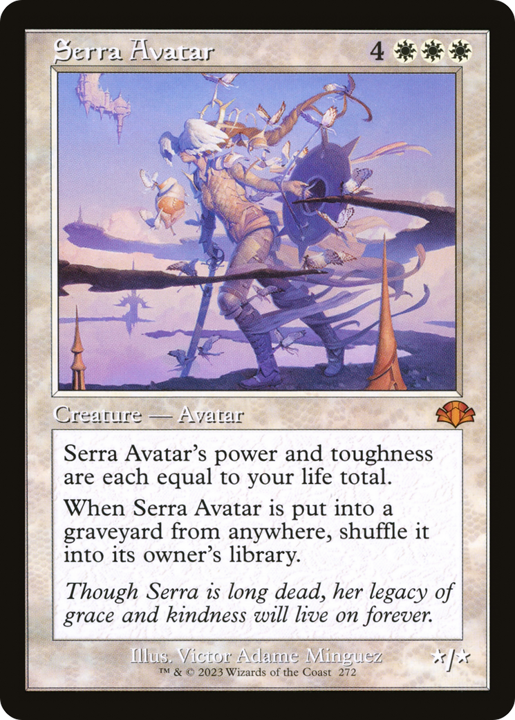 Serra Avatar (Retro) [Dominaria Remastered] | Black Swamp Games