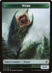 Beast (013) // Wurm Double-Sided Token [Commander 2019 Tokens] | Black Swamp Games
