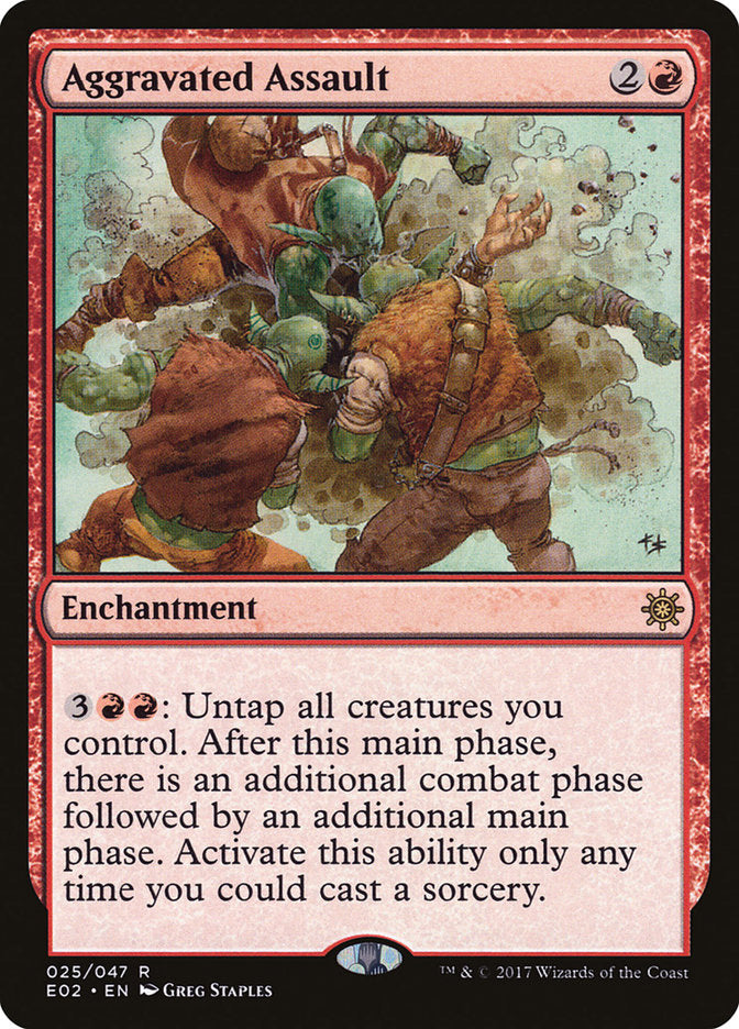 Aggravated Assault [Explorers of Ixalan] | Black Swamp Games