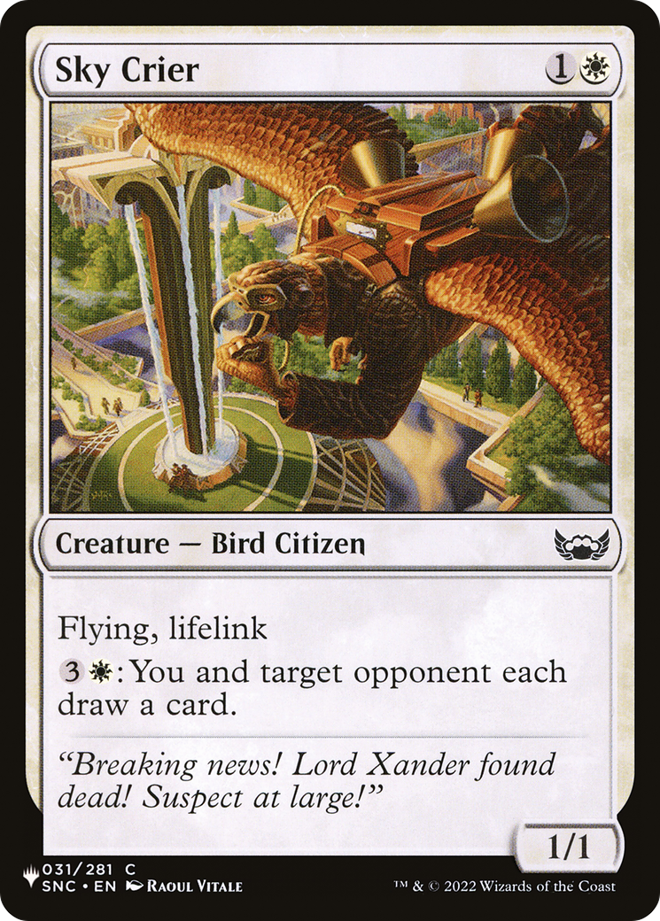 Sky Crier [The List] | Black Swamp Games