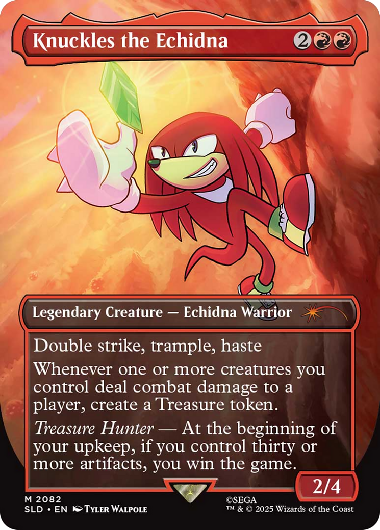 Knuckles the Echidna (Rainbow Foil) [Secret Lair Drop Series] | Black Swamp Games