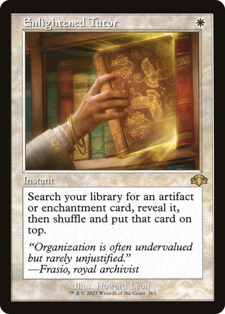 Enlightened Tutor (Retro) [Dominaria Remastered] | Black Swamp Games