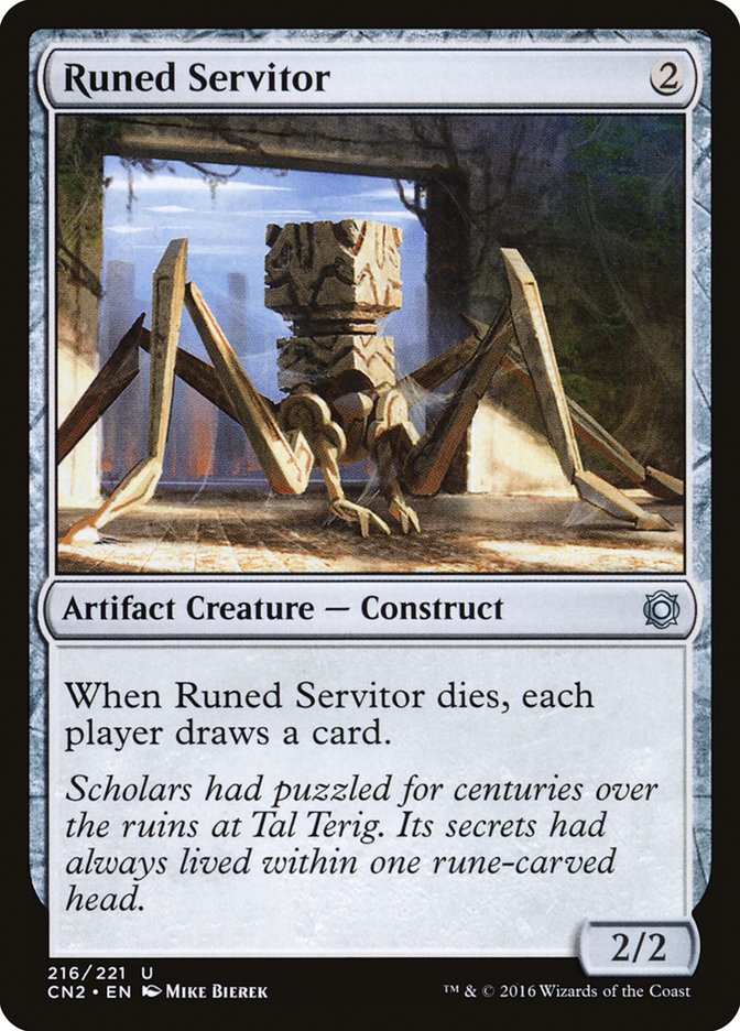 Runed Servitor [Conspiracy: Take the Crown] | Black Swamp Games