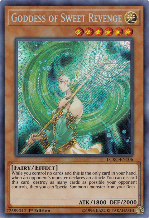 Goddess of Sweet Revenge [LCKC-EN106] Secret Rare | Black Swamp Games