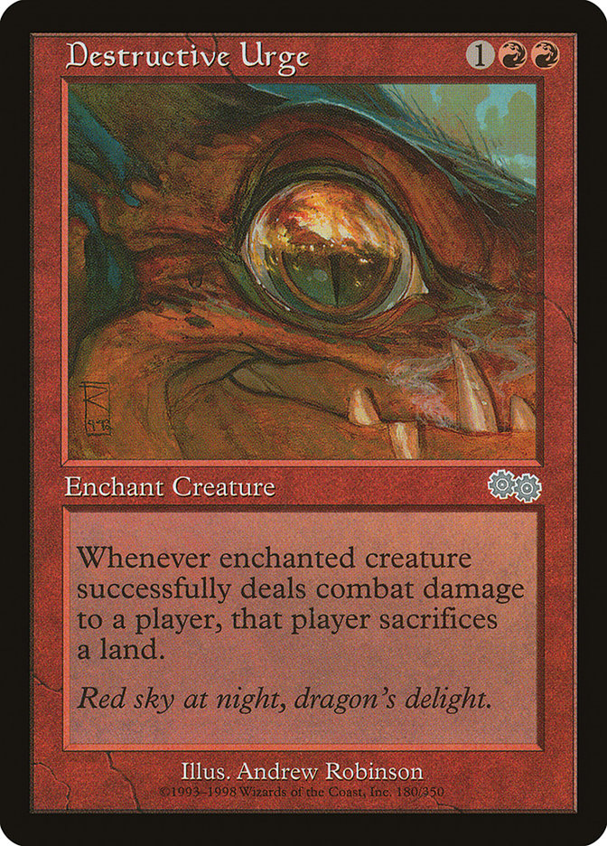 Destructive Urge [Urza's Saga] | Black Swamp Games