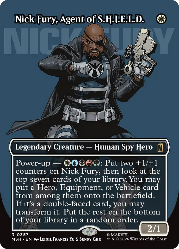 Nick Fury, Agent of S.H.I.E.L.D. (Borderless) (0357) [Marvel Super Heroes] | Black Swamp Games