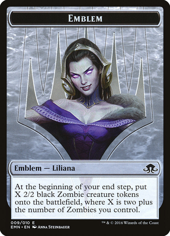 Liliana, the Last Hope Emblem [Eldritch Moon Tokens] | Black Swamp Games