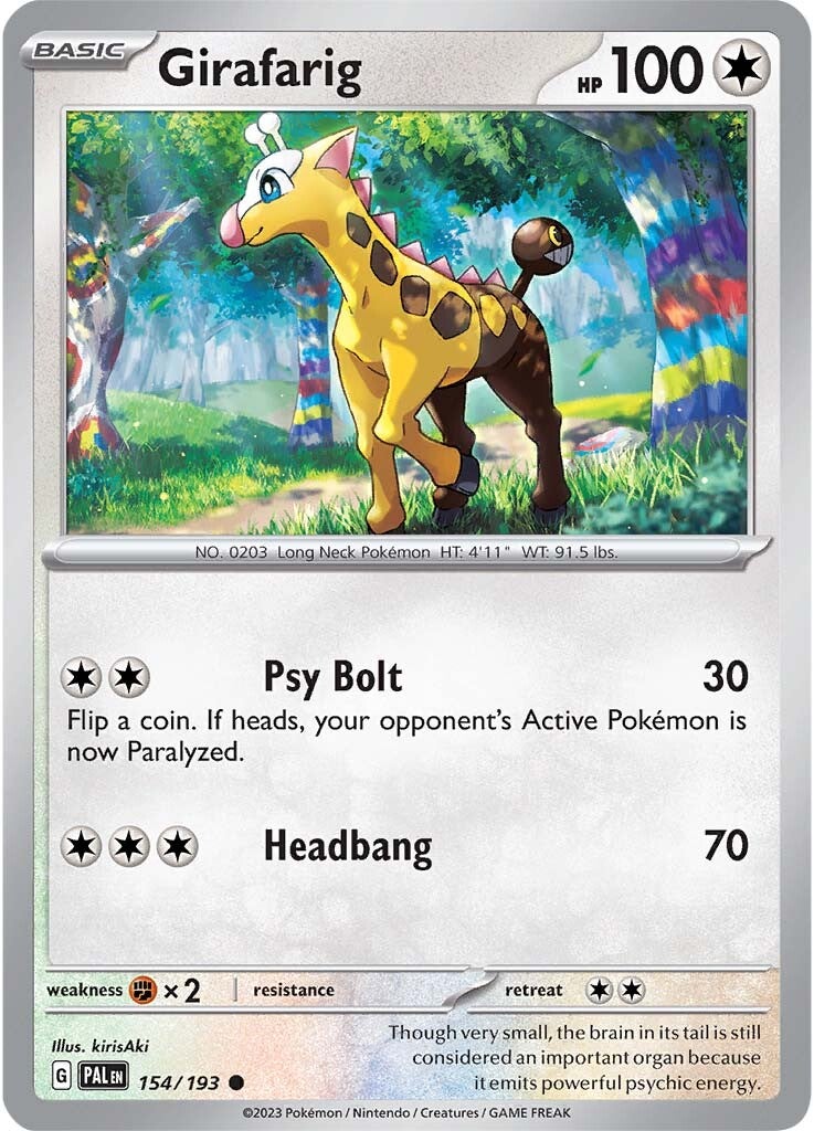 Girafarig (154/193) [Scarlet & Violet: Paldea Evolved] | Black Swamp Games